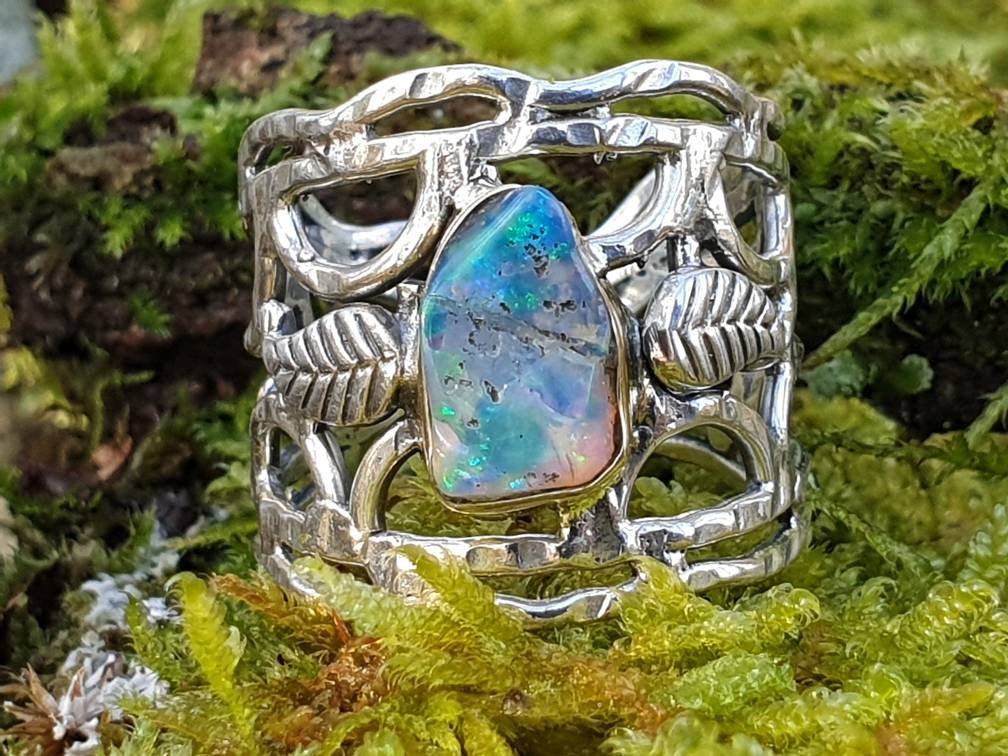 Opale Noire Et Multicolore Brute D’Éthiopie – 1,15 Carat – Naturelle – P390.161t