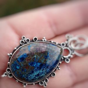 Pendentif en pierre naturelle rare de shattuckite