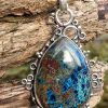 Pendentif en pierre naturelle rare de shattuckite