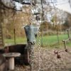 Pendule elfique en labradorite, pour radiesthésie ou divination