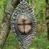 long pendentif avec une andalousite ou chiastolite