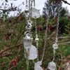Pendule en cristal de roche inspiration elfique, montage en collier
