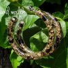 boucles d'oreilles en obsidienne dorée, pierre de protection et d'ancrage