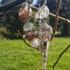 Pendule artisanal elfique en tourmaline multicolore, elbaite
