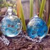 Bulles de quartz aqua aura, bijoux de fée