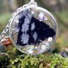 Obsidienne flocon de neige en pendentif