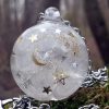 Pendentif cristal de roche talisman céleste stardust