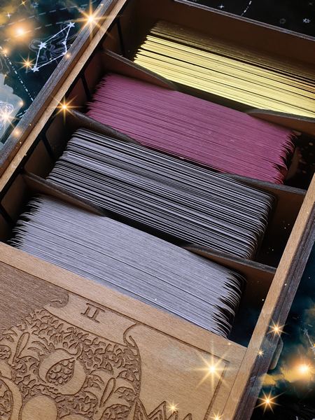 Étui de rangement pour cartes de tarot, boîte de rangement portable pour | cartes de tarot, organisateur de cartes de tarot, étui de protection pour